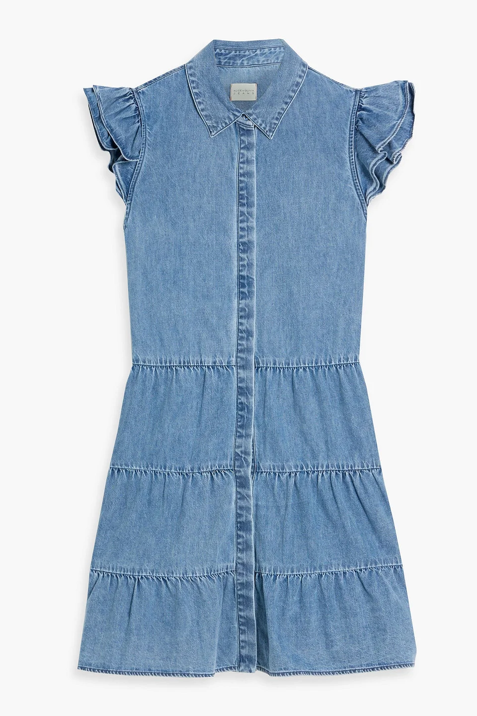 Jem tiered denim mini dress - 1