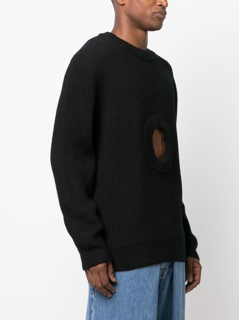 CH Hole ribbed-knit sweatshirt - 4