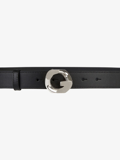 Givenchy BELT IN LEATHER WITH G-CHAIN BUCKLE outlook