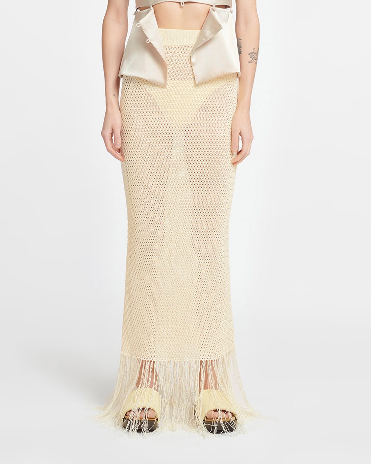 Fringed Crochet Skirt - 2