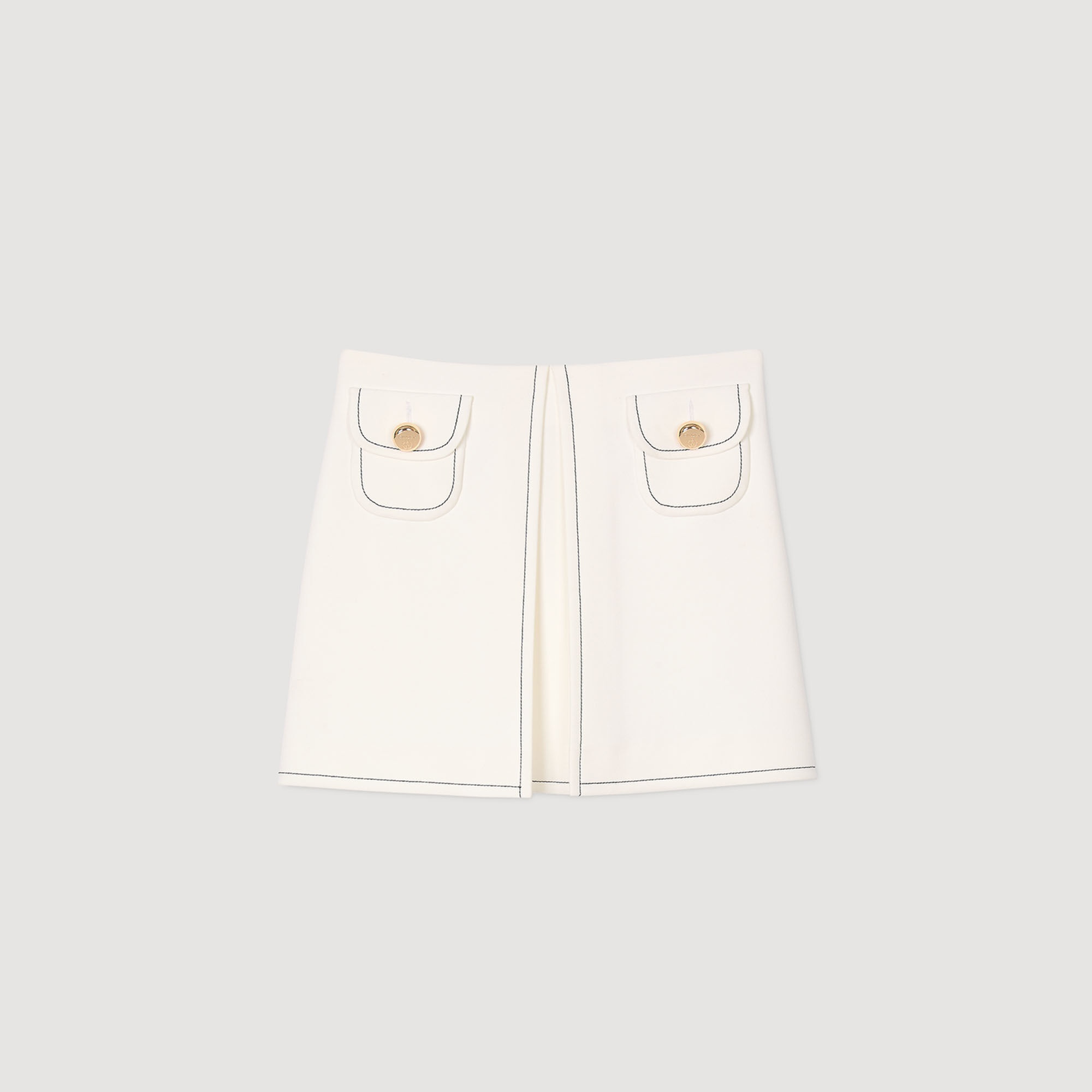MINI BOX-PLEATED SKIRT - 6