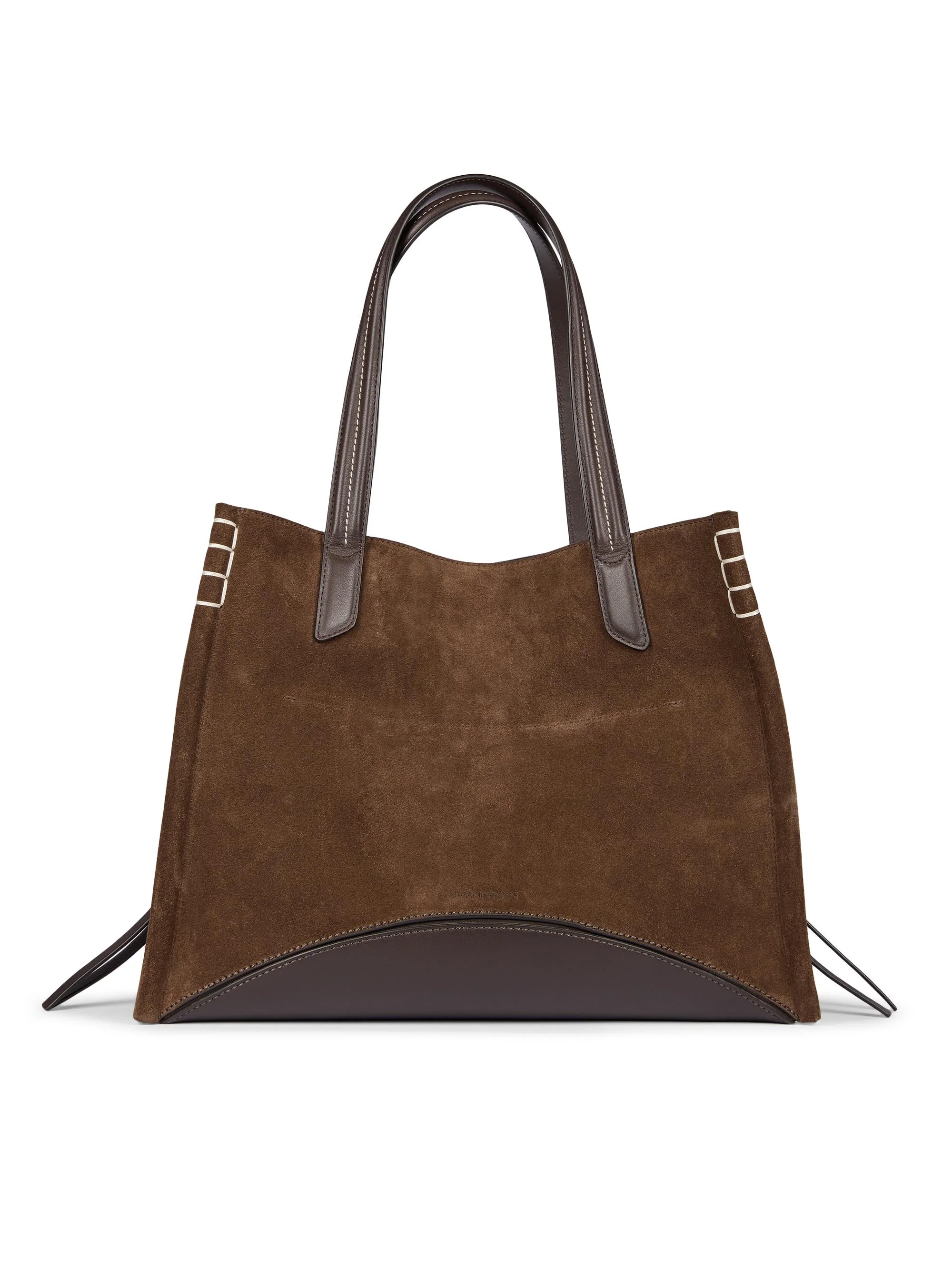 Women's Loafer Suede Tote Bag - Brown - 1