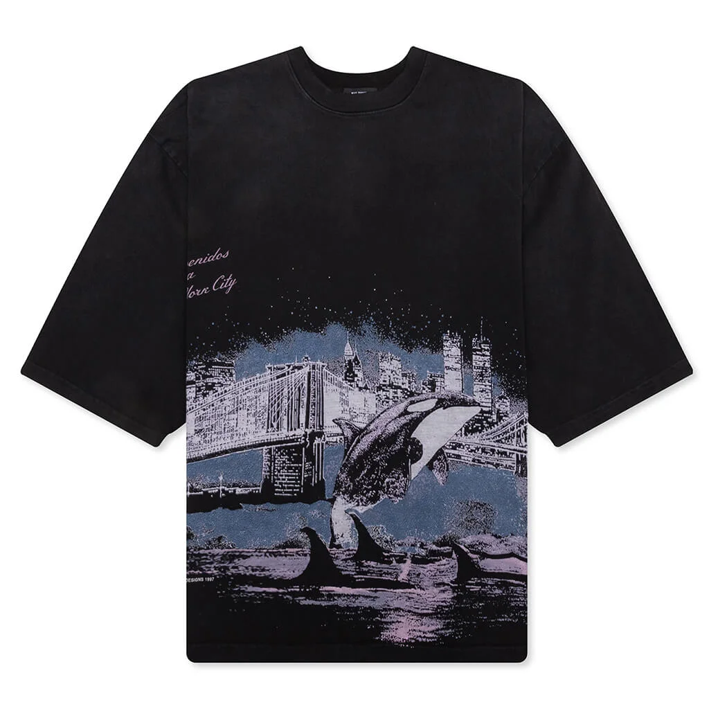 FREE WILLY BUFFALO TEE - BLACK - 1