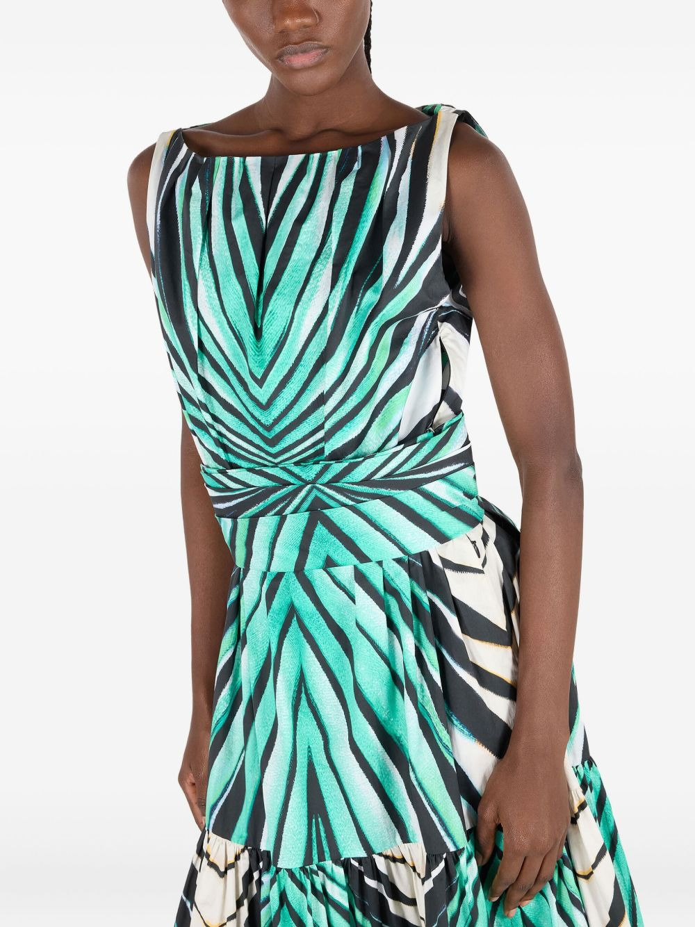 printed midi dress - 5