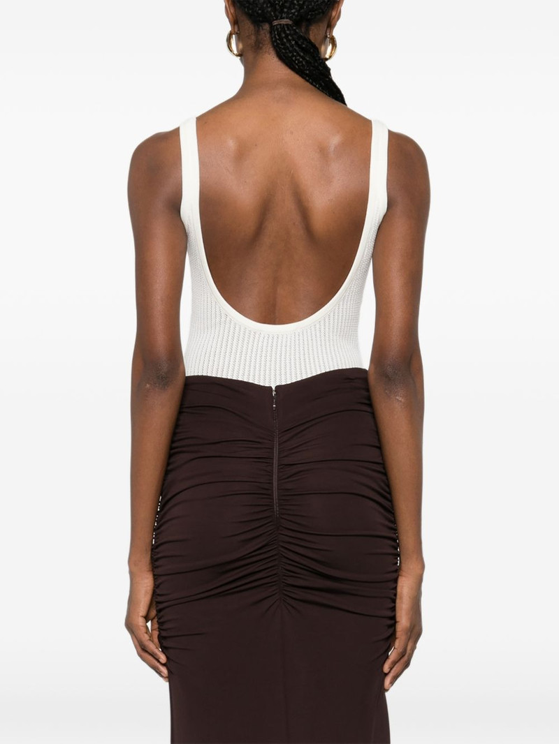 logo-detail ribbed bodysuit 4