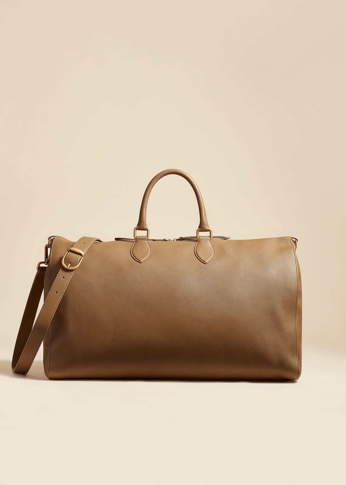 The Pierre Weekender Bag in Toffee Pebbled Leather - 1