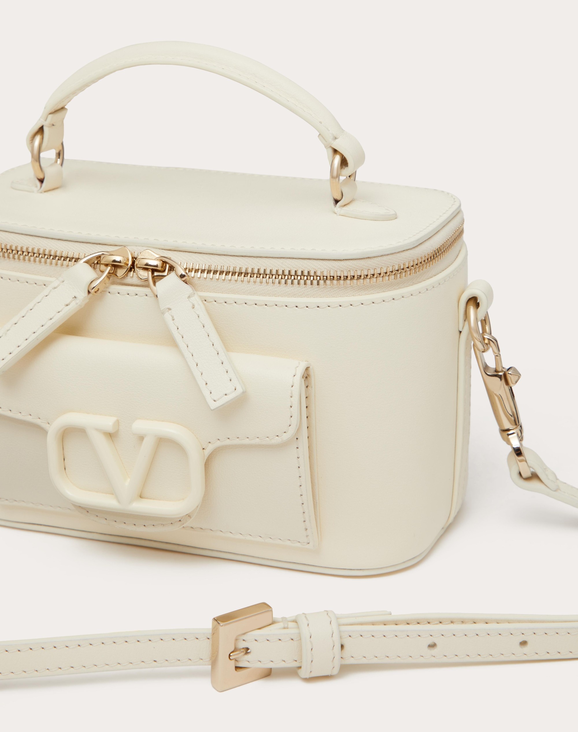 MINI VALENTINO GARAVANI LOCÒ HANDBAG IN CALFSKIN - 8