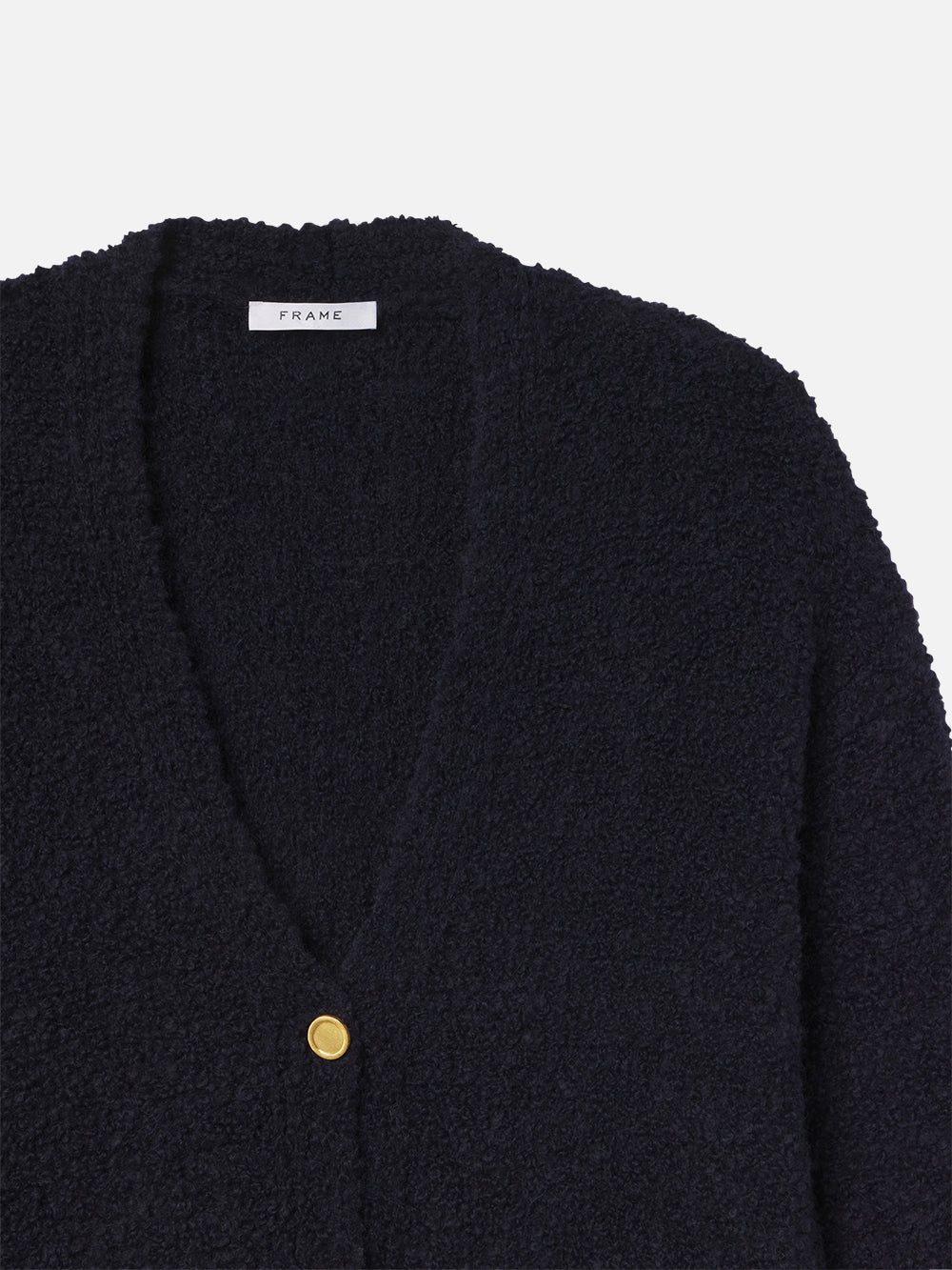Boyfriend Boucle Cardi in Navy - 3