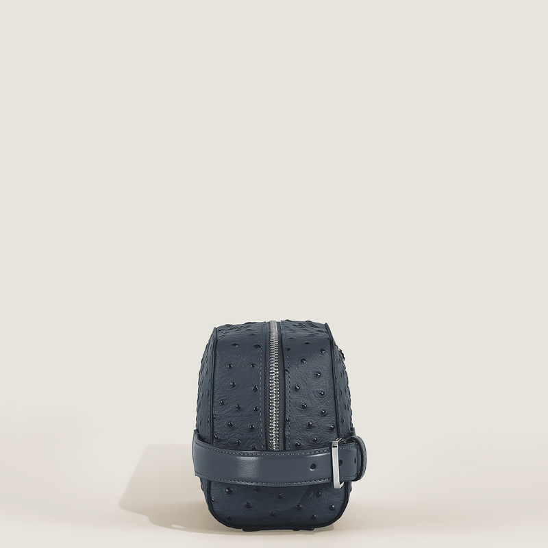 TOILETRY CLUTCH IN OSTRICH-EMBOSSED LEATHER 5