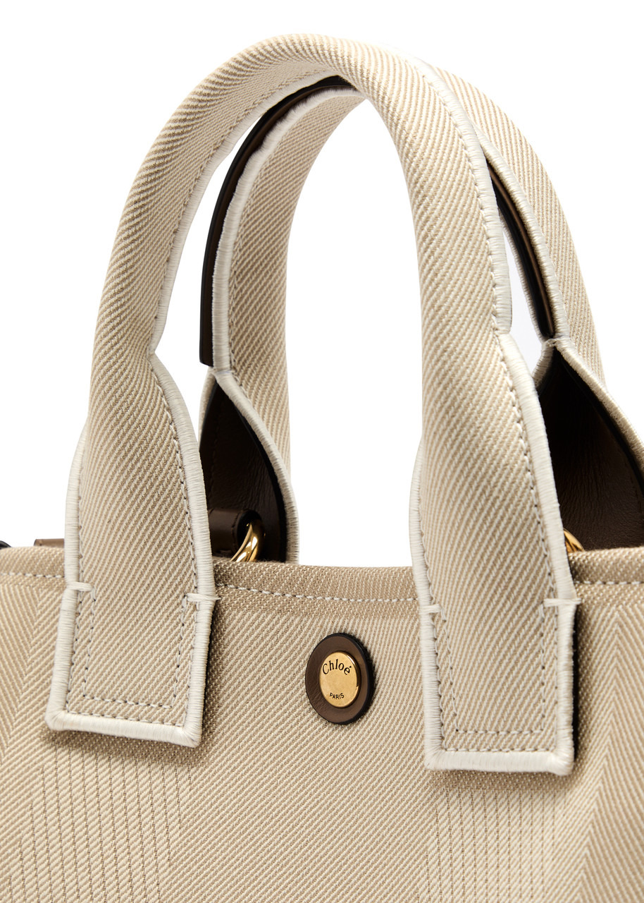 Chloe Carry Small Canvas Tote - 3