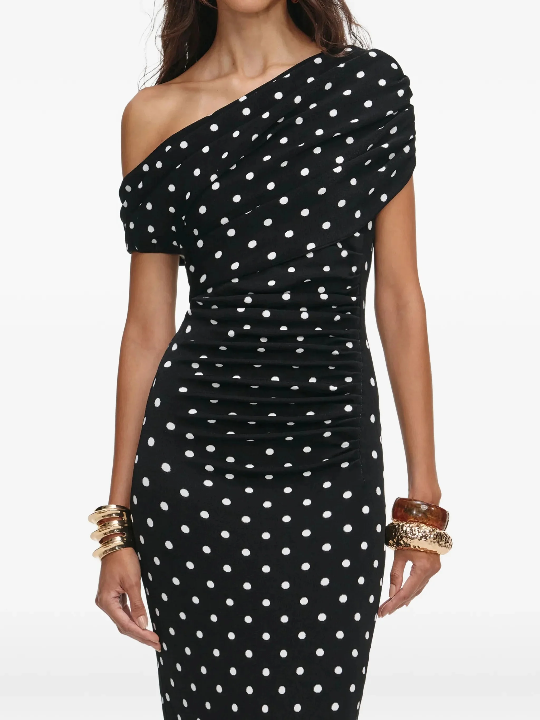 polka-dot maxi dress - 1