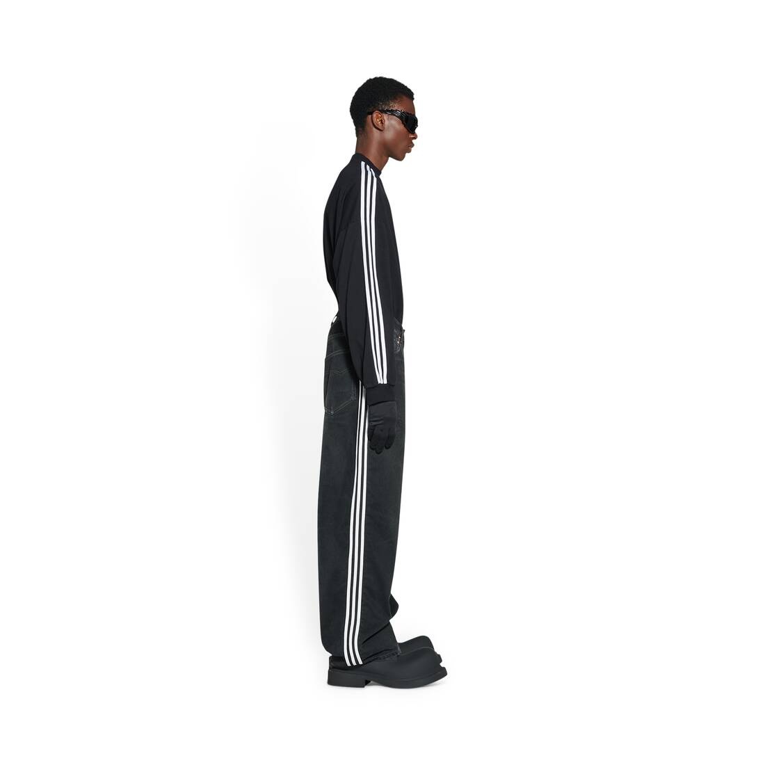 Balenciaga / Adidas Large Baggy Pants in Black - 3