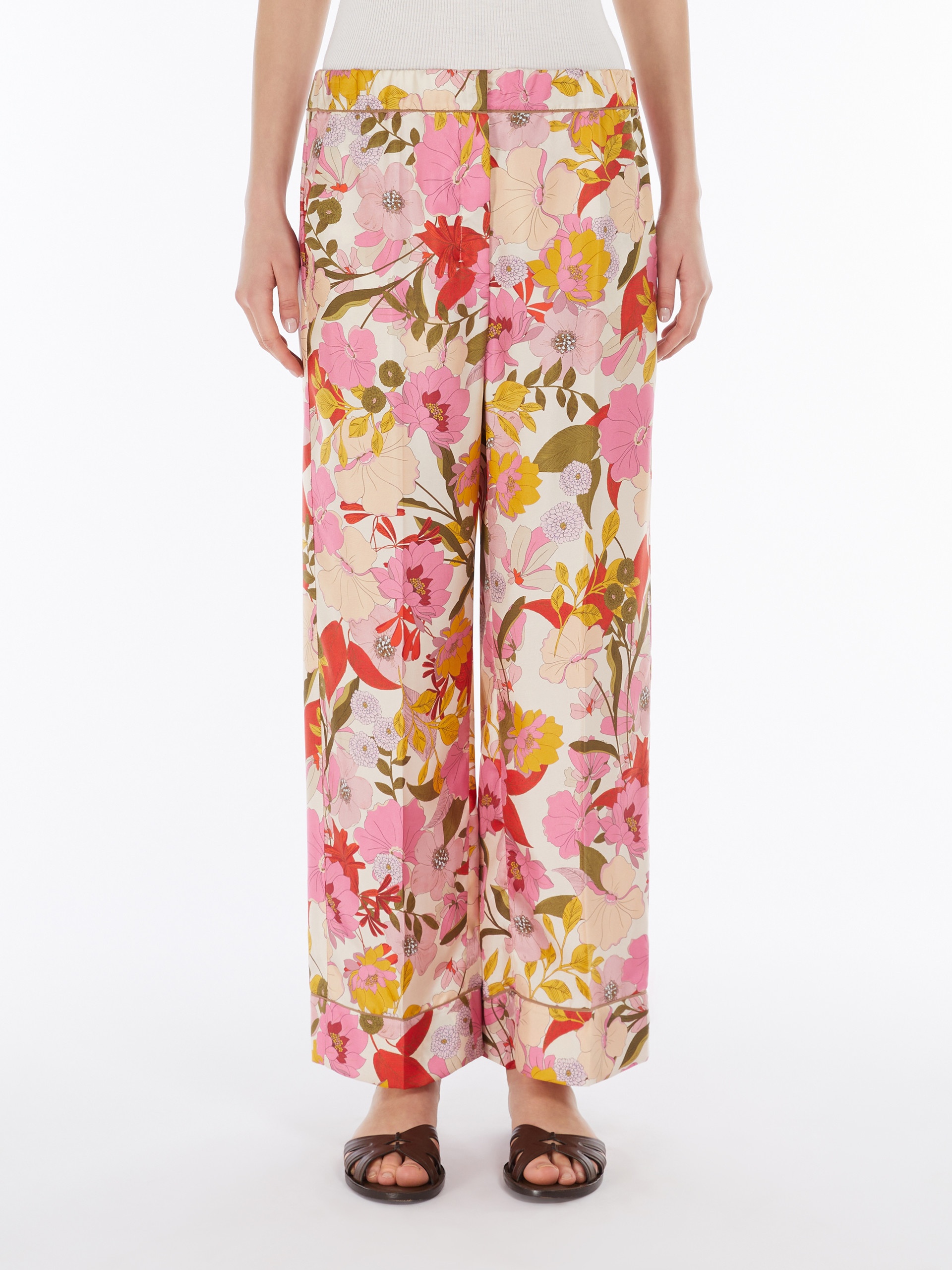 LEDA Patterned twill pyjama trousers - 3