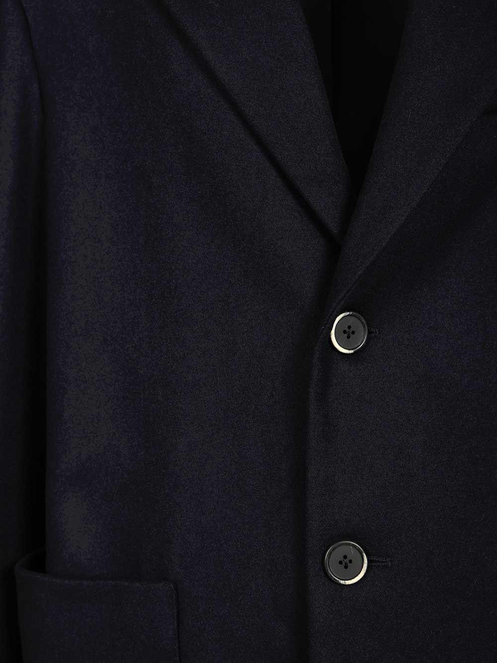 Cappotto Baron Caramal 75 Lana 25 Poliamidica Coats Blue - 4