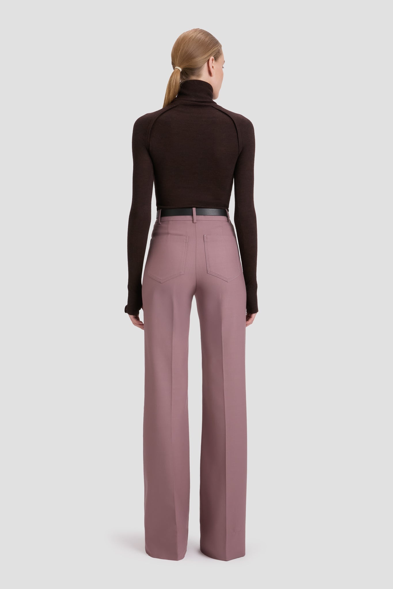 Alina Trouser In Mauve - 4