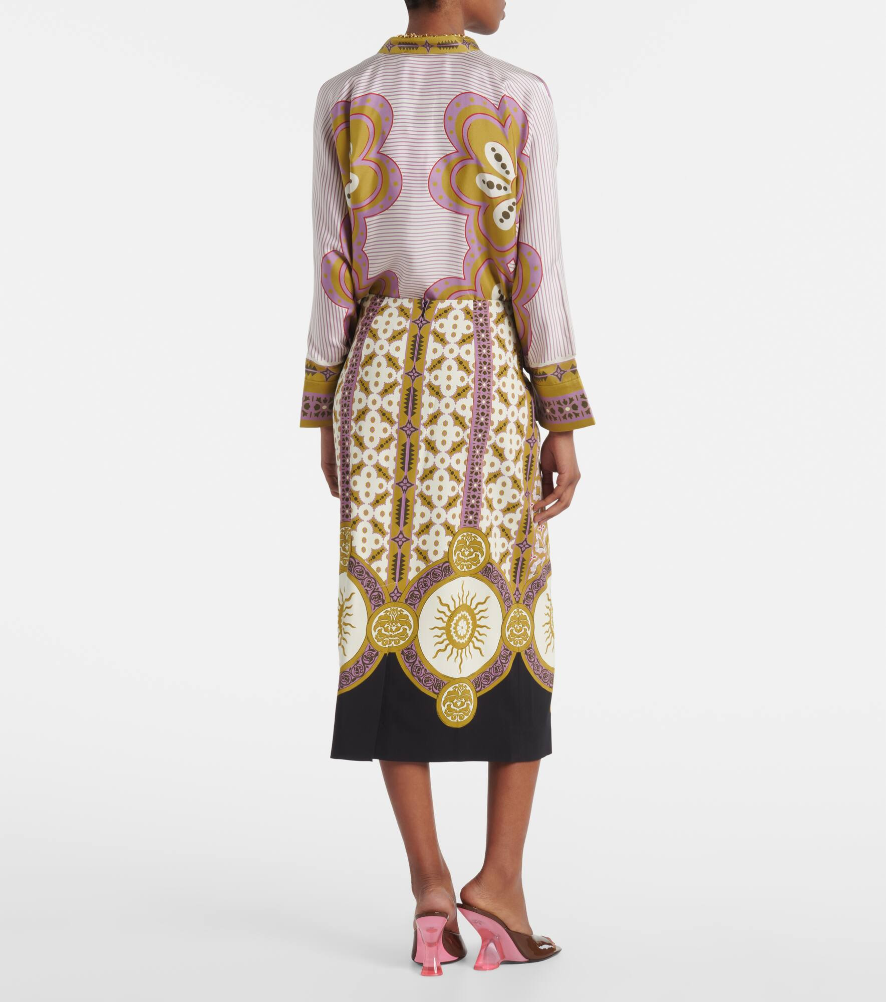 Printed pencil skirt - 3