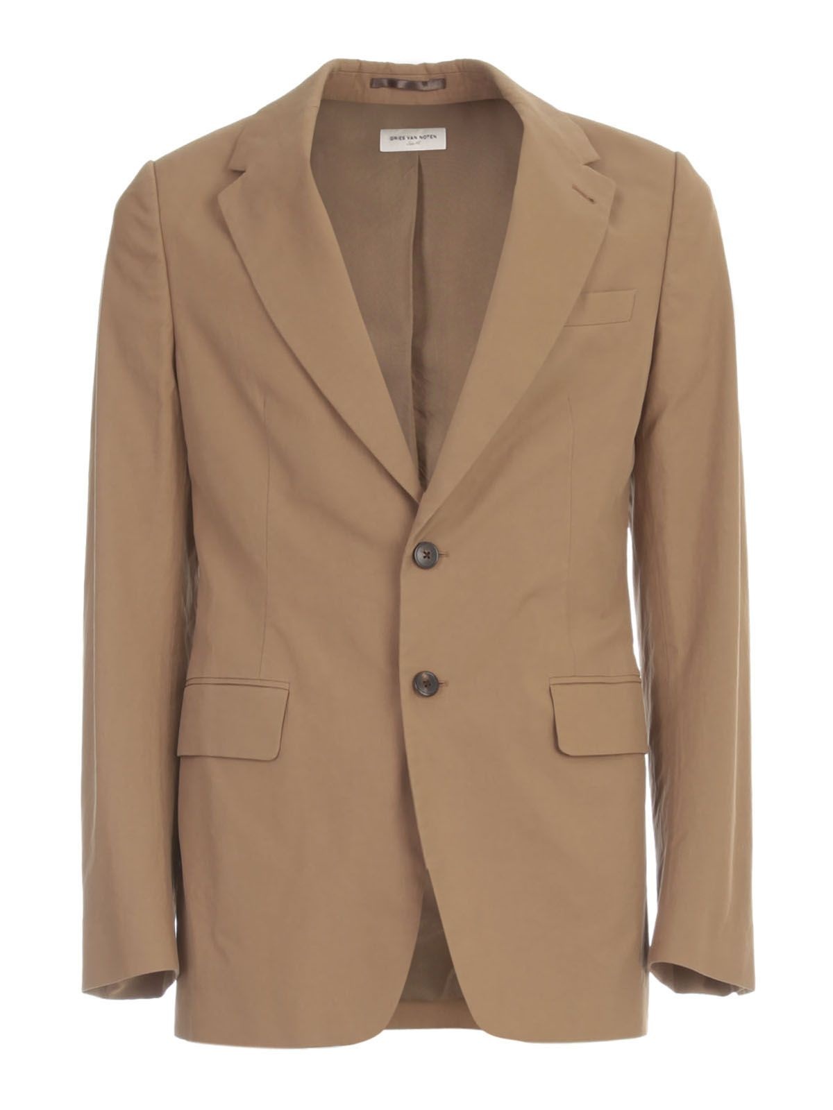 Dries Van Noten Man`s brown cotton jacket - 1