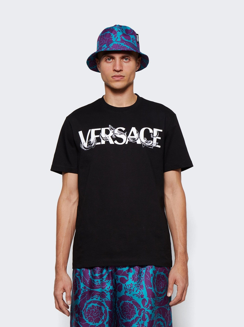 Barocco Silhouette Logo T-shirt Black 3