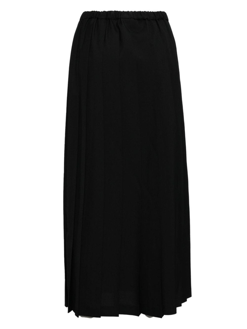 Junya Watanabe elasticated waistband pleated skirt outlook