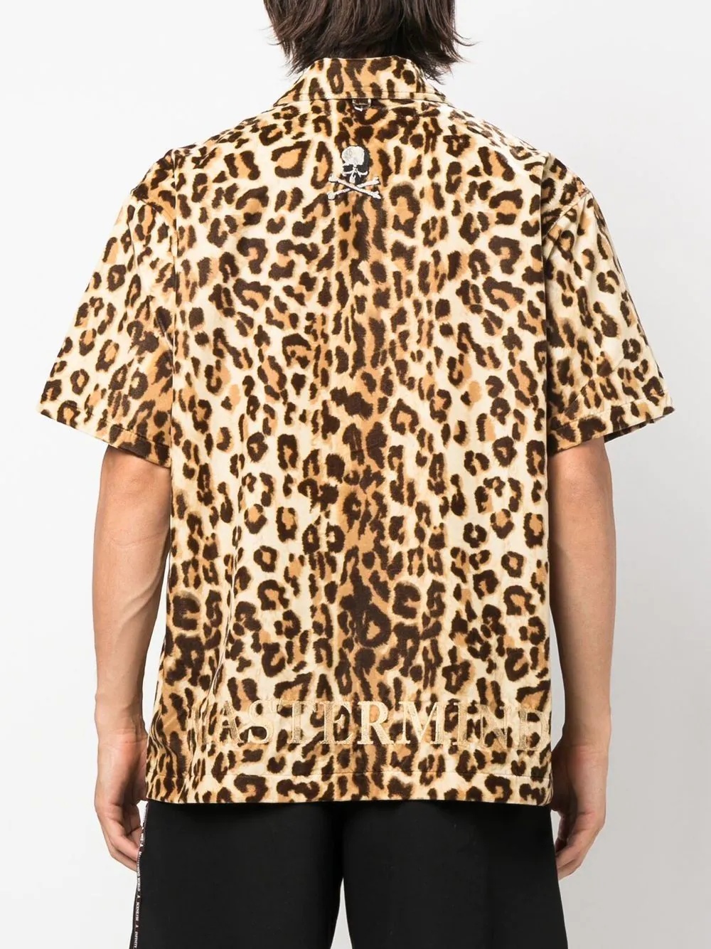 leopard-print short-sleeved shirt - 4