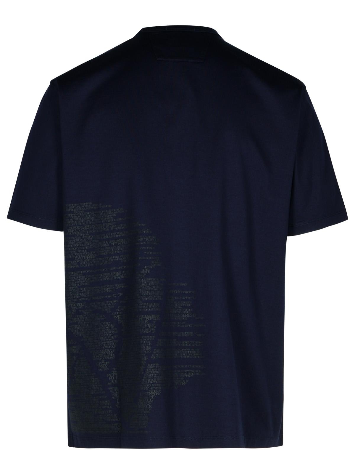 C.P. Company Blue Cotton T-Shirt Man - 3