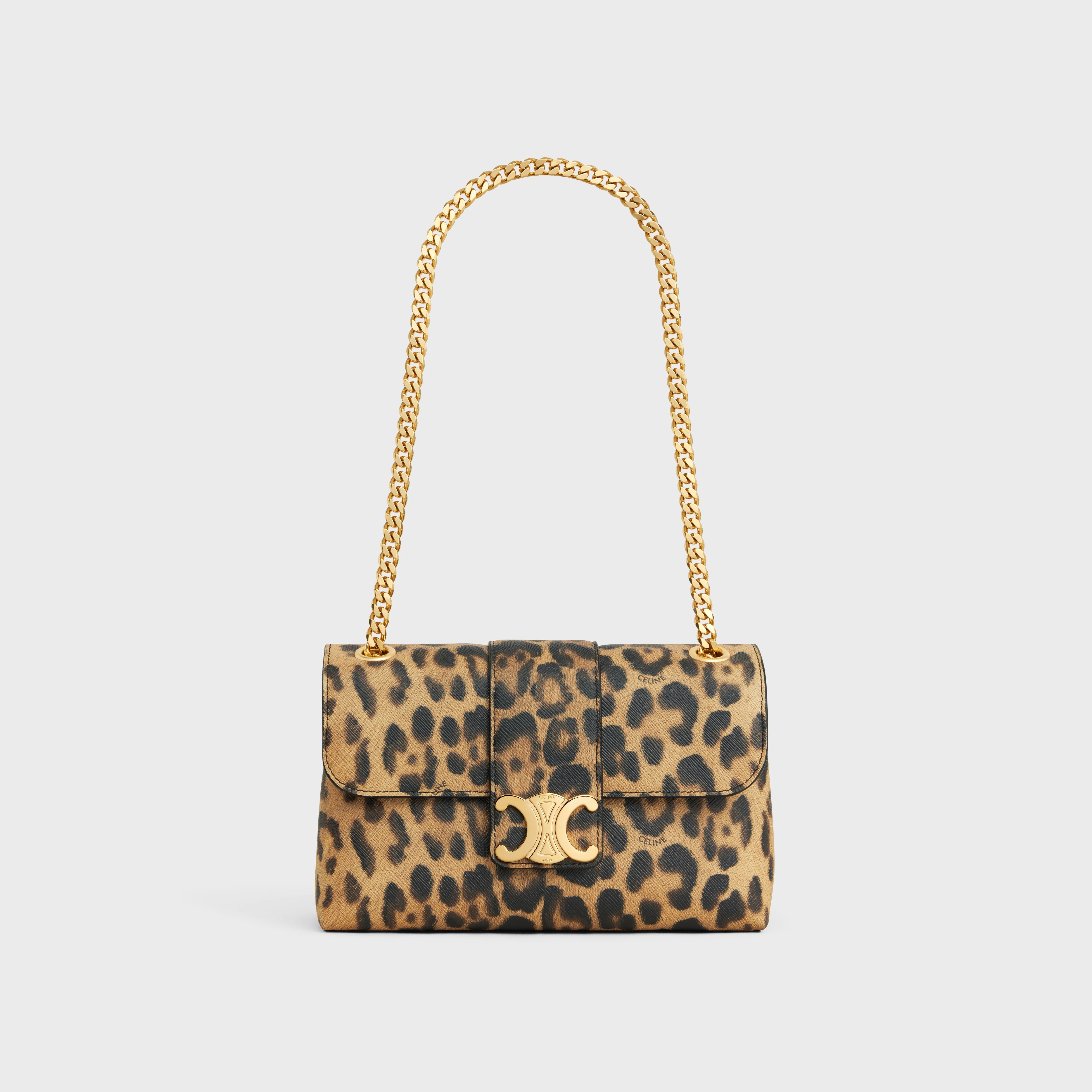 TEEN CELINE VICTOIRE BAG in CELINE CANVAS WITH LEOPARD PRINT - 6