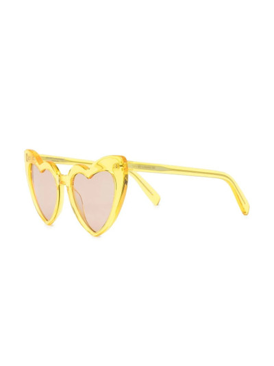 SAINT LAURENT Loulou heart-frame sunglasses outlook