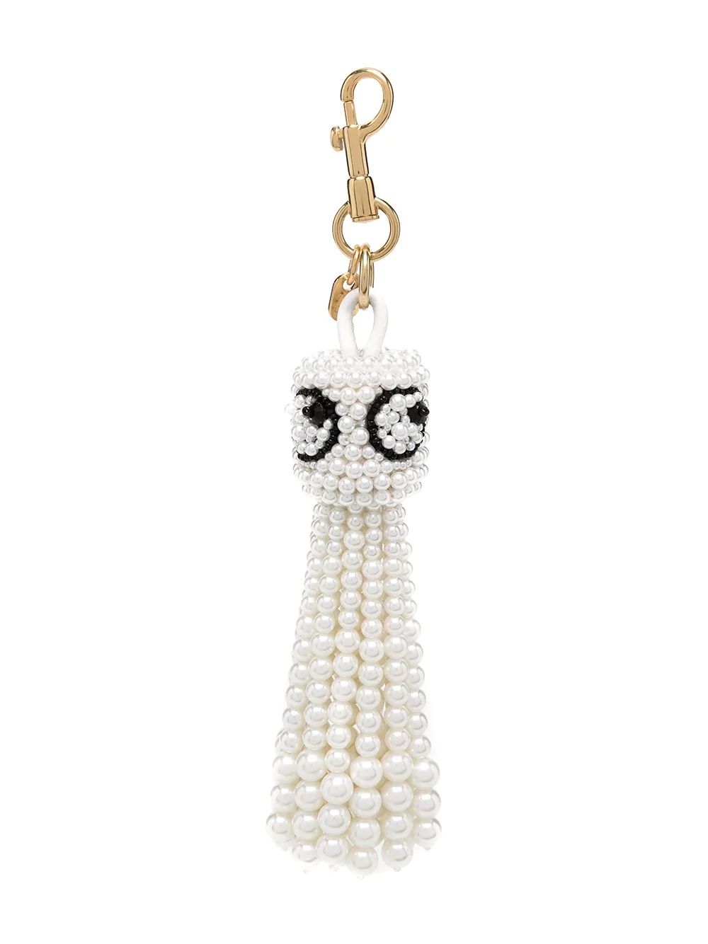 pearl-embellished keyring - 1