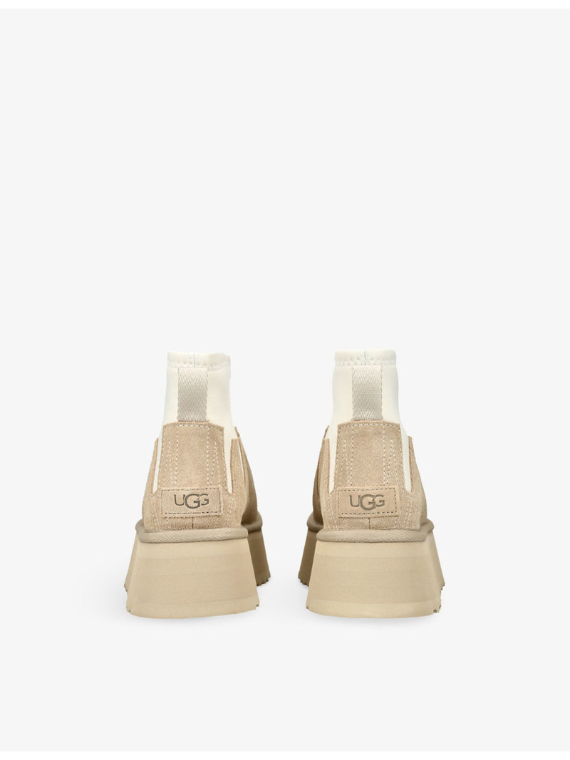 UGG Classic Mini Dipper Sunwave Suede and Woven Boots outlook