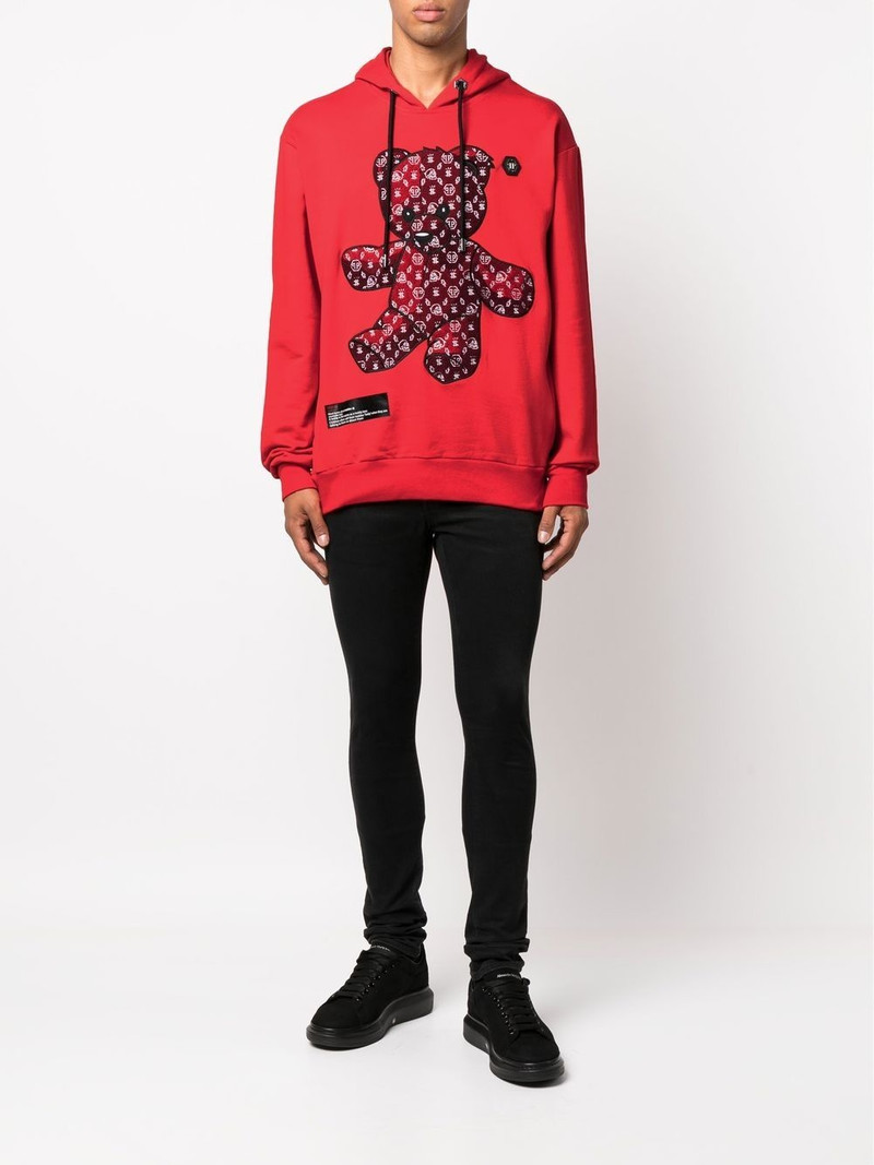 PHILIPP PLEIN Teddy Bear long-sleeve hoodie outlook