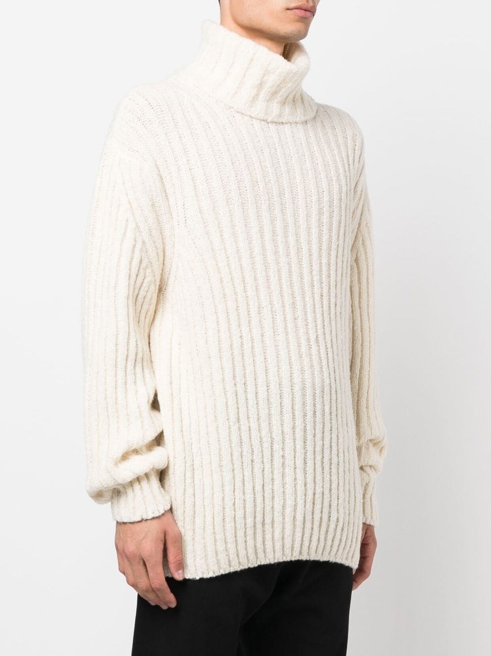 roll-neck knit jumper - 3