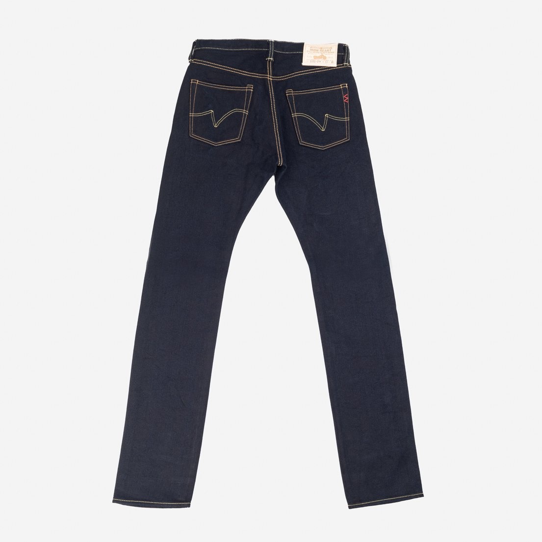 IH-555S-21ib 21oz Selvedge Denim Super Slim Cut Jeans - Indigo/Black - 5