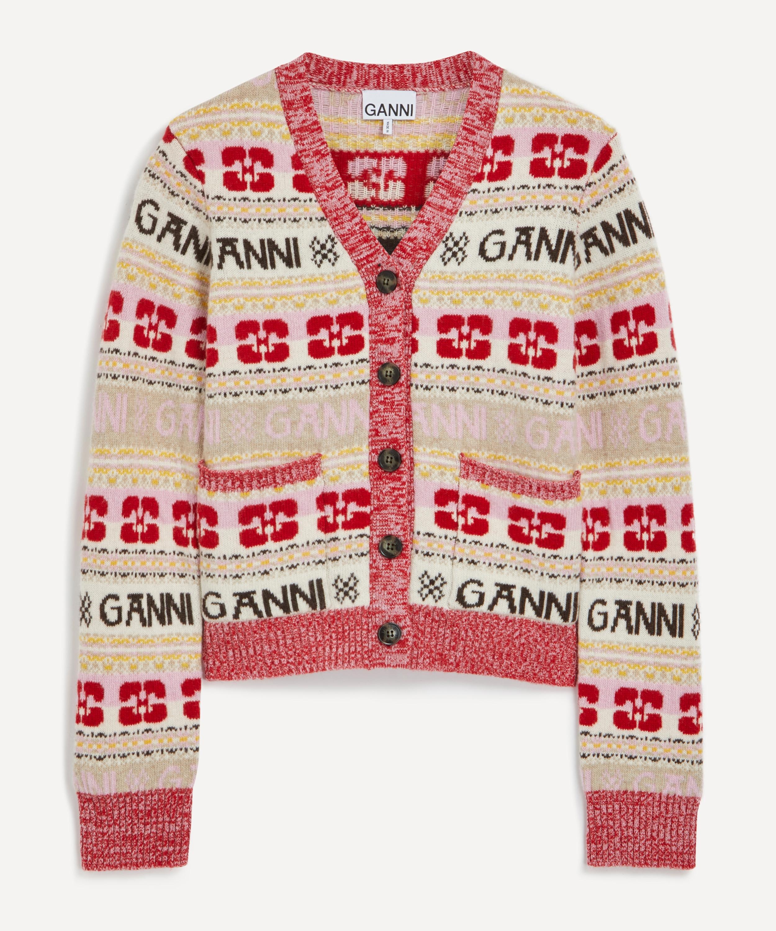 Logo Wool Mix Cardigan - 1