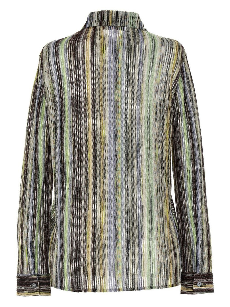 Missoni striped lamé shirt outlook