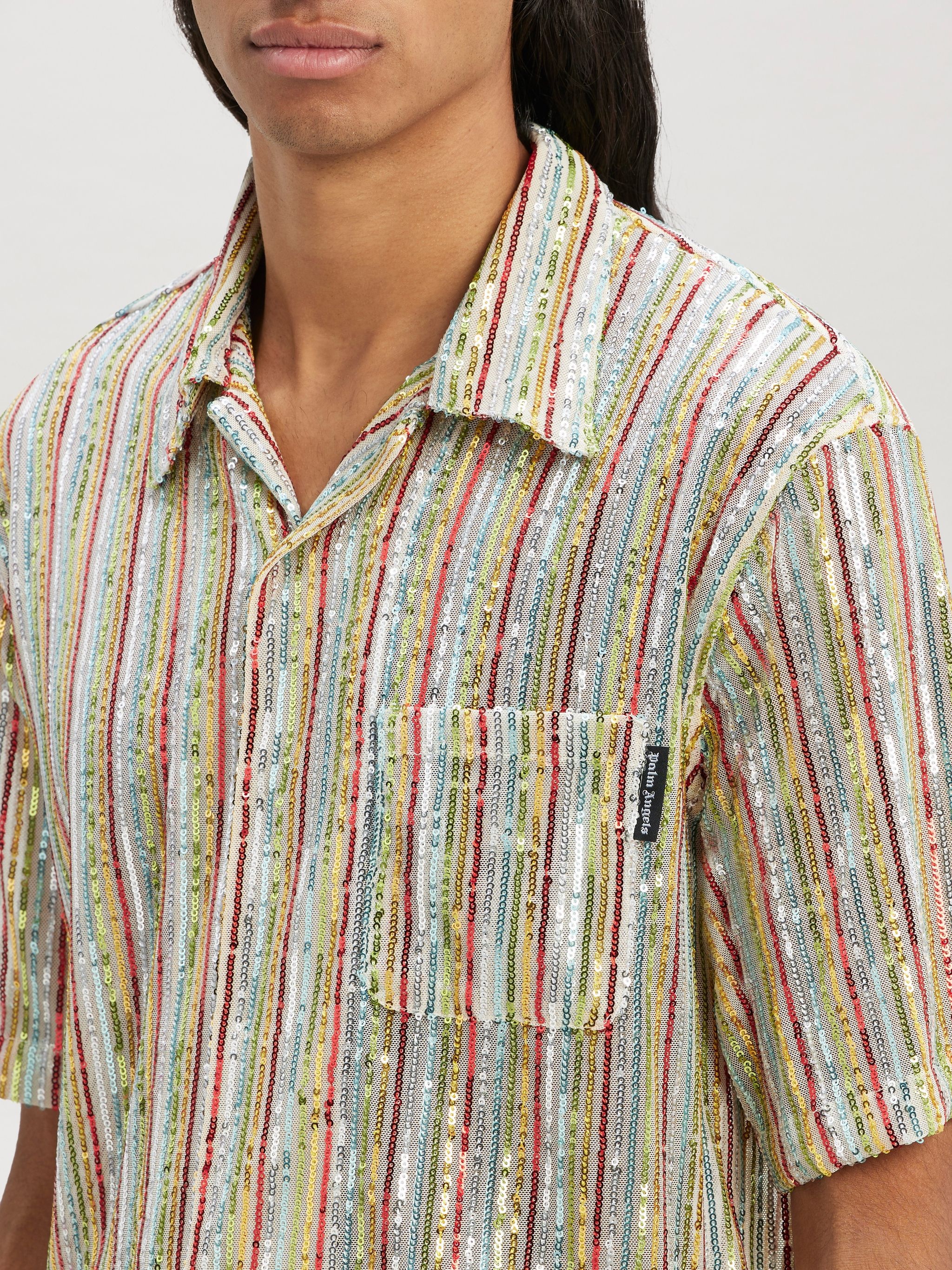 RAINBOW SEQUINS BOWLING SHIRT - 6