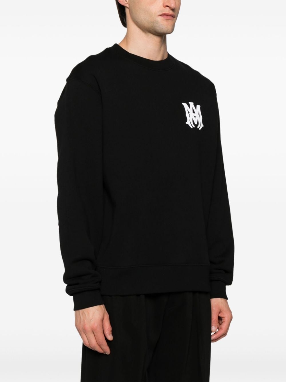 logo-print cotton sweatshirt - 3