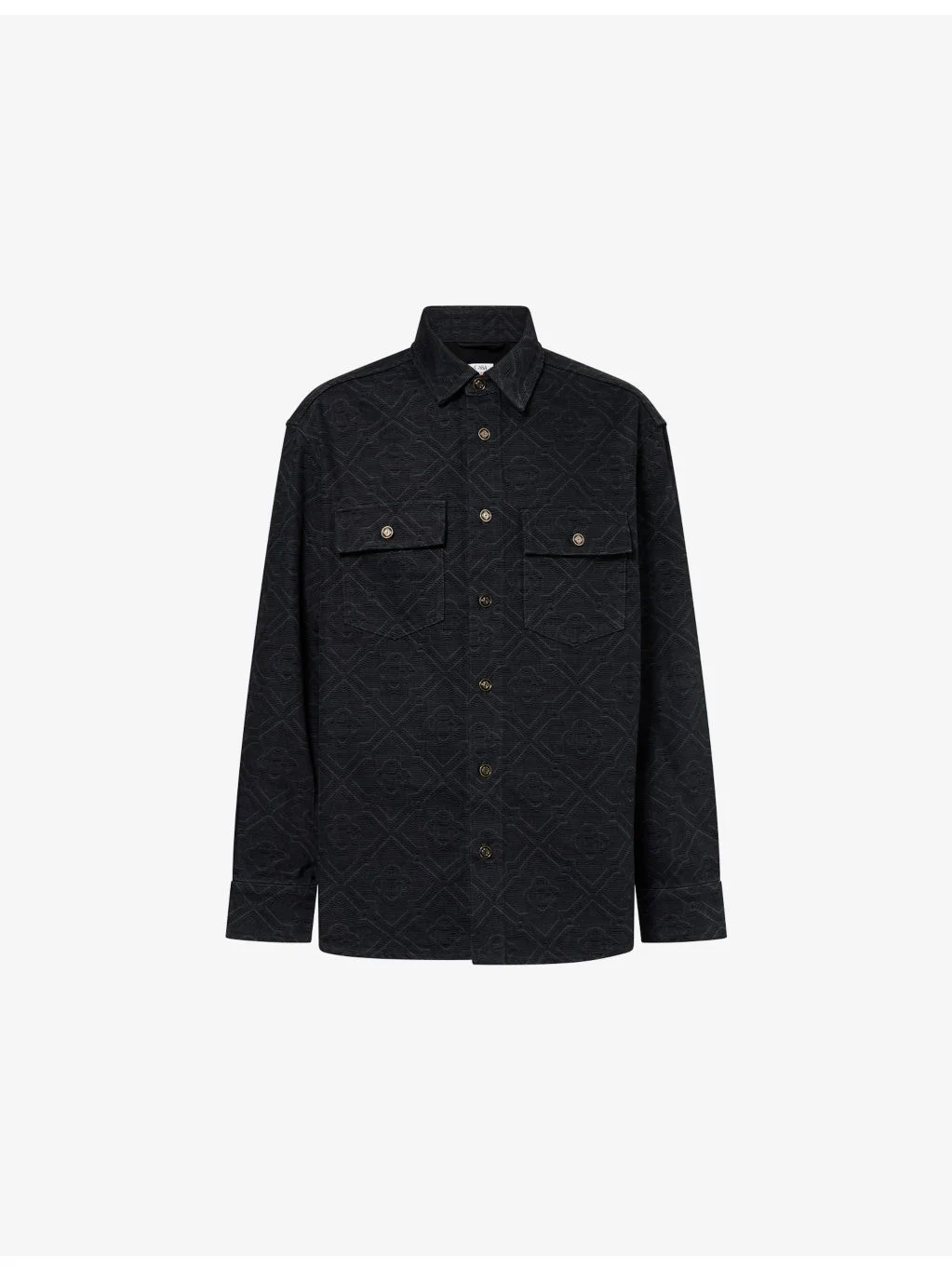 Laser Long-Sleeve Denim Shirt - 1