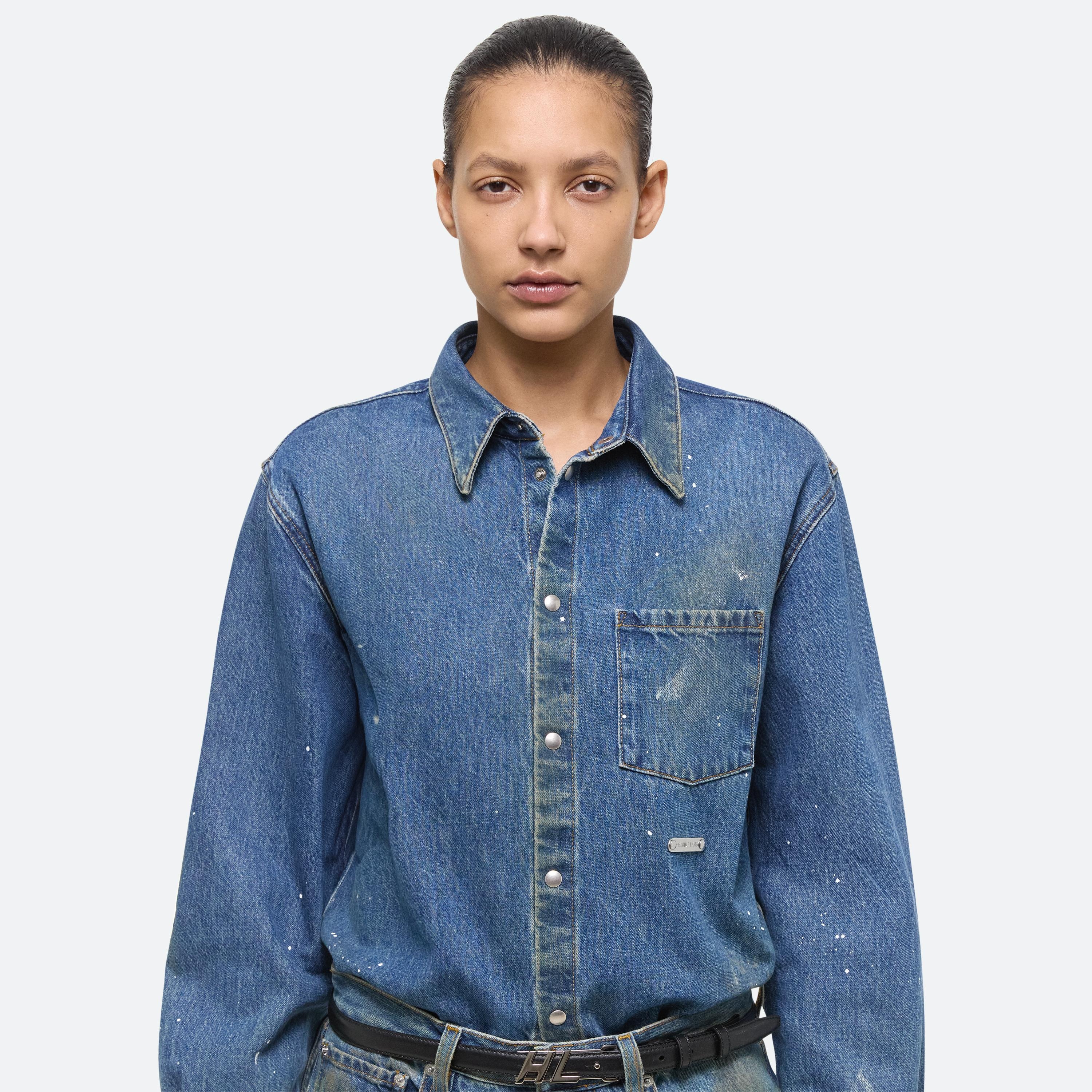 PAINTED DENIM SHIRT - 6