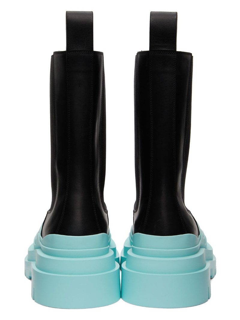 Bottega Veneta Black Tire Chelsea Boots outlook