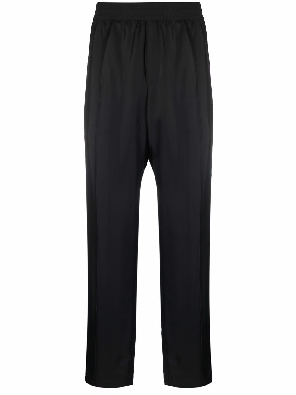 piped trim track pants - 1