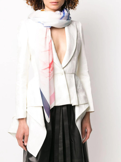 Alexander McQueen abstract print scarf outlook