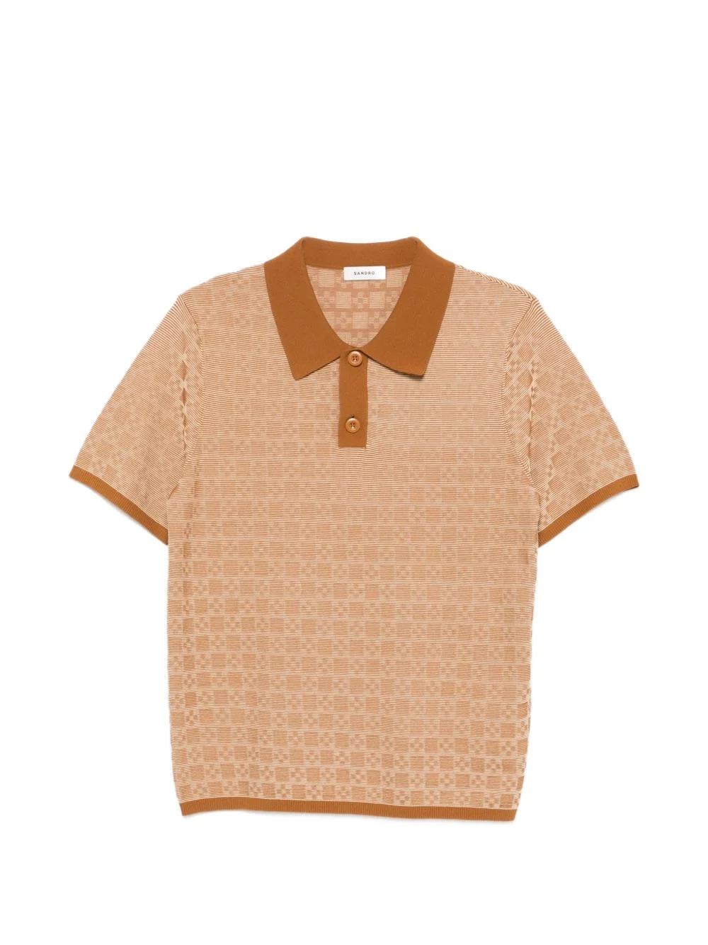patterned polo shirt - 1
