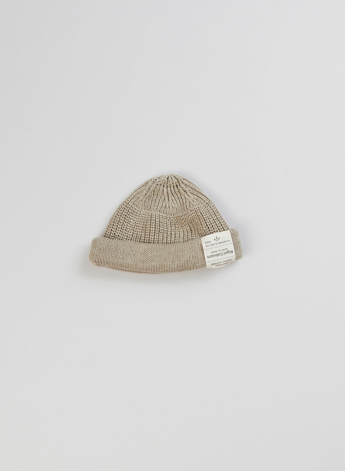 Linen Beanie in Ivory - 1