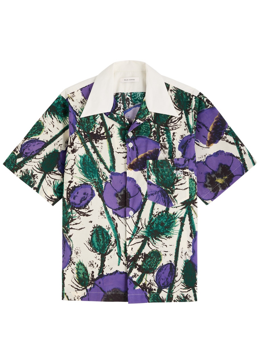 Wales Bonner Highlife Bowling Printed Cotton Shirt - 1