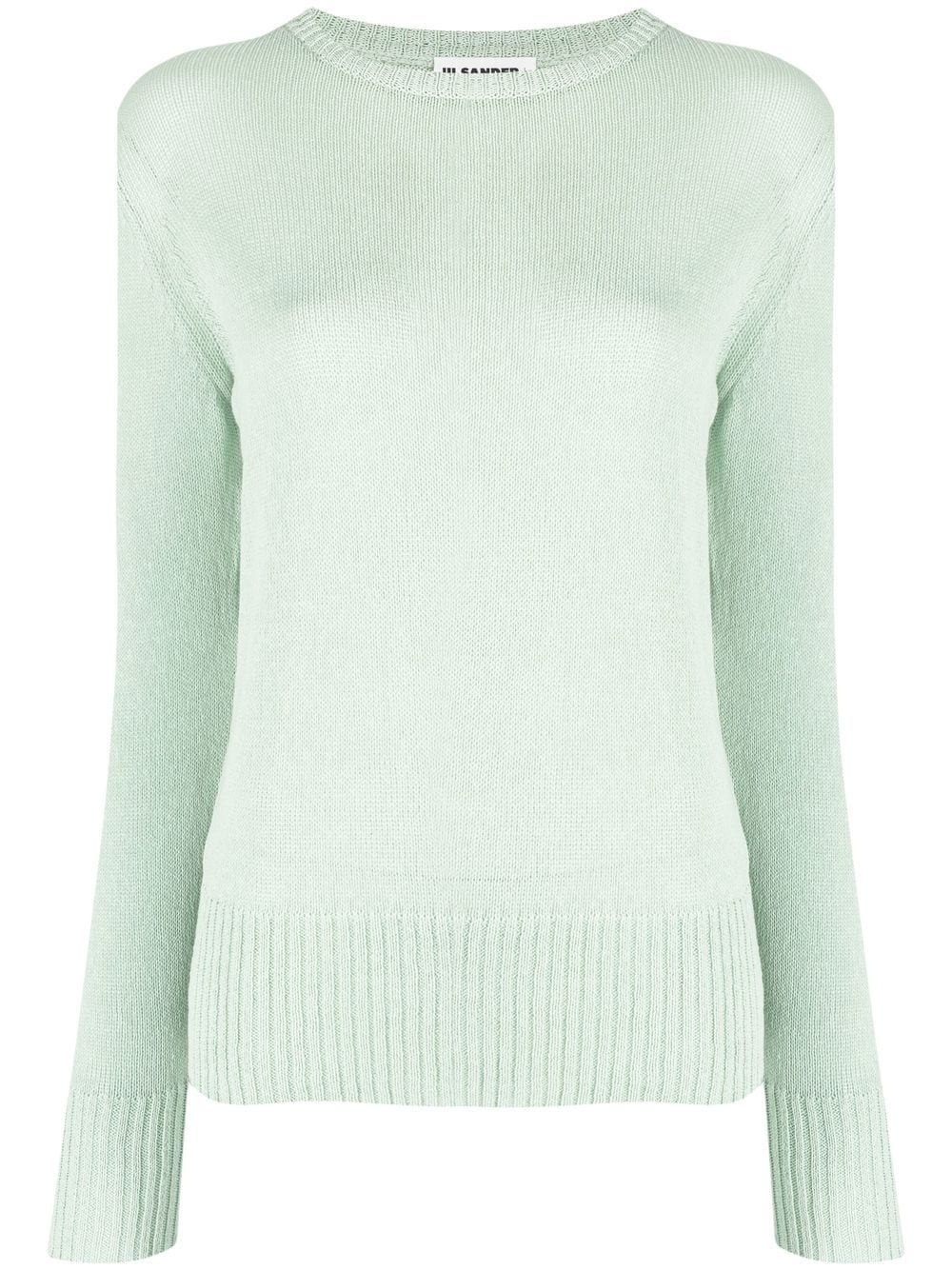 round-neck wool jumper - 1