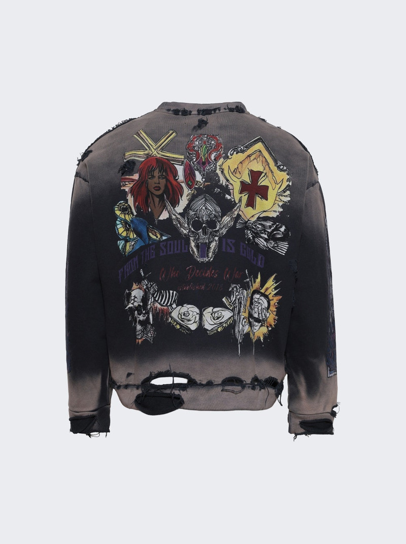 WHO DECIDES WAR Star Pullover Lavender And Multi outlook