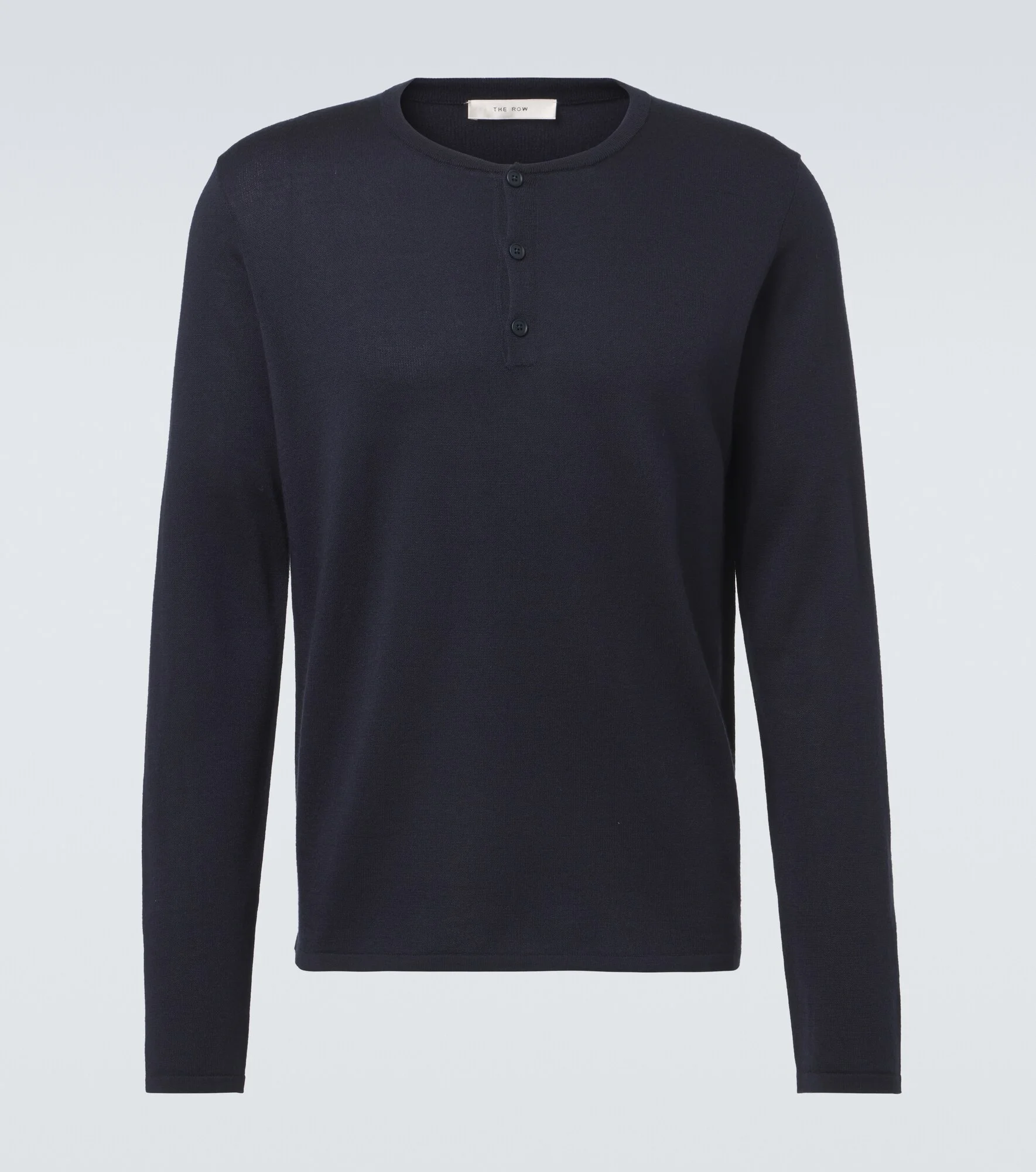 Ayan cashmere and silk Henley shirt - 1