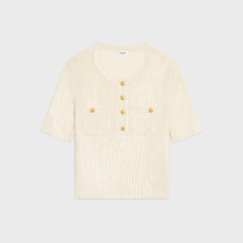 embroidered top in wool 1
