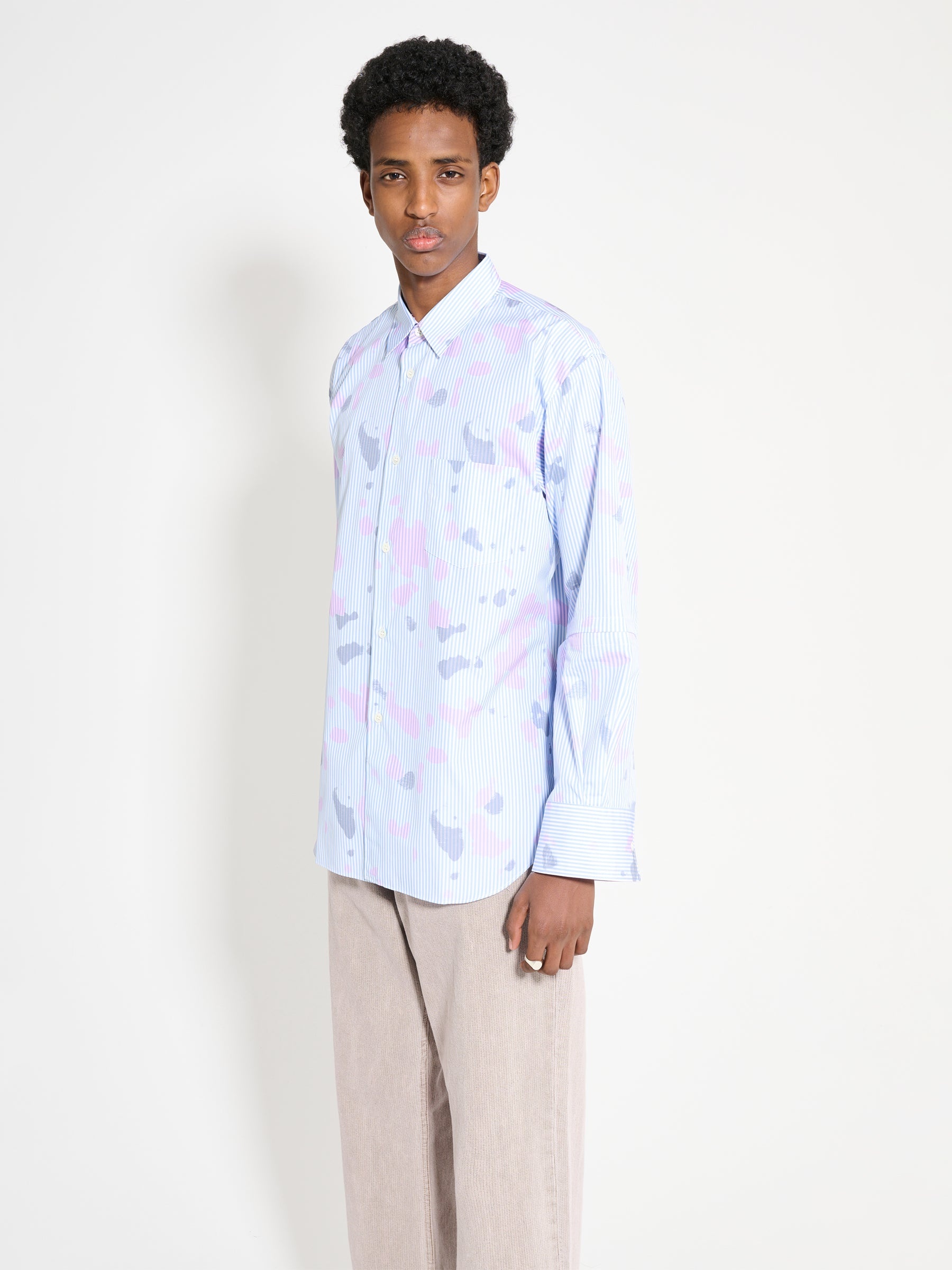 COMME DES GARÇONS SHIRT SPRAY PAINT SHIRT STRIPE - 2