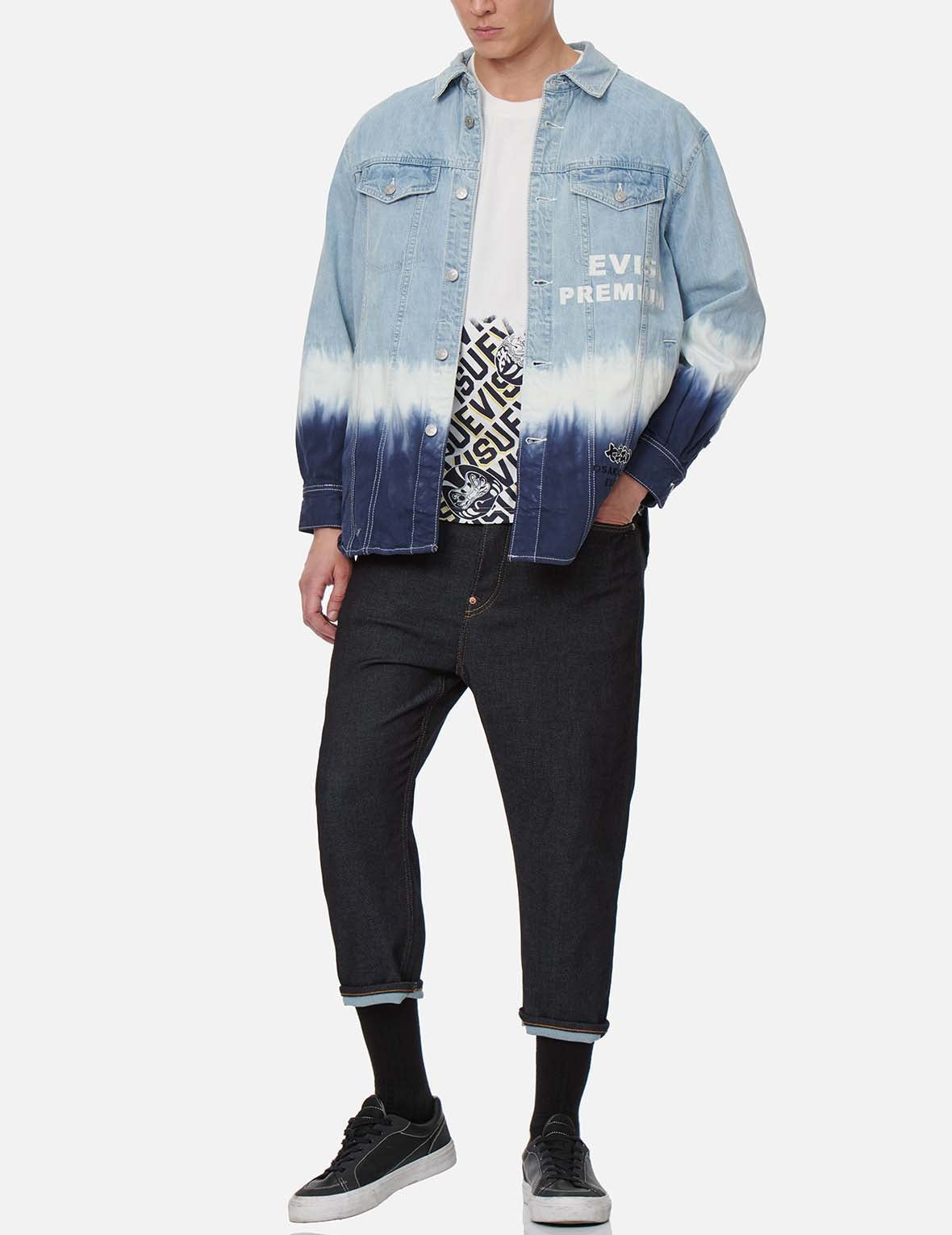Tie-dye Denim Shirt Jacket - 6